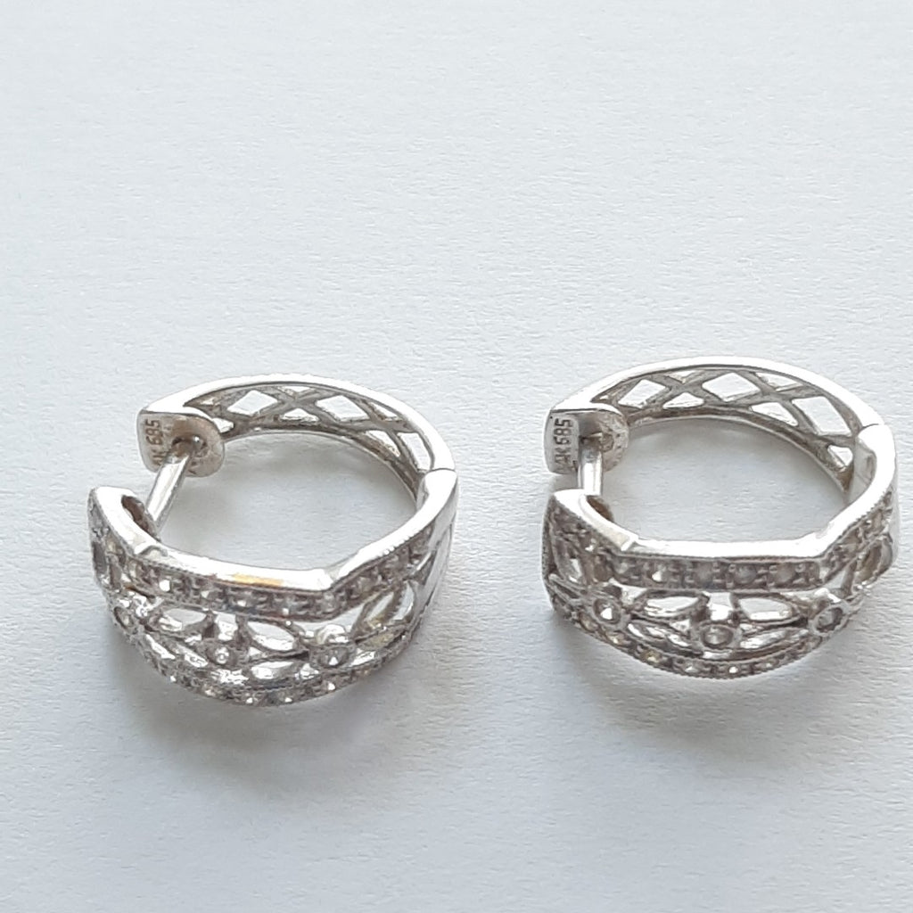 ARRACADAS PAR ORO 14 K 3.9 GRMS (SEMINUEVO)