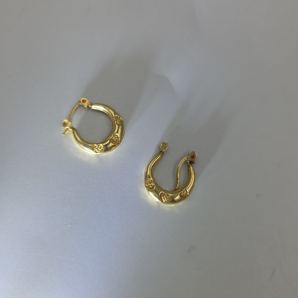 ARRACADAS PAR ORO 14 K 1.3 GRMS (SEMINUEVO)
