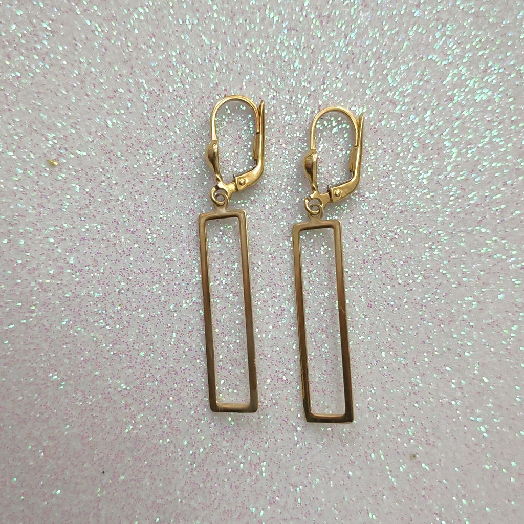 ARRACADAS PAR ORO 14 K 1.7 GRMS (SEMINUEVO)