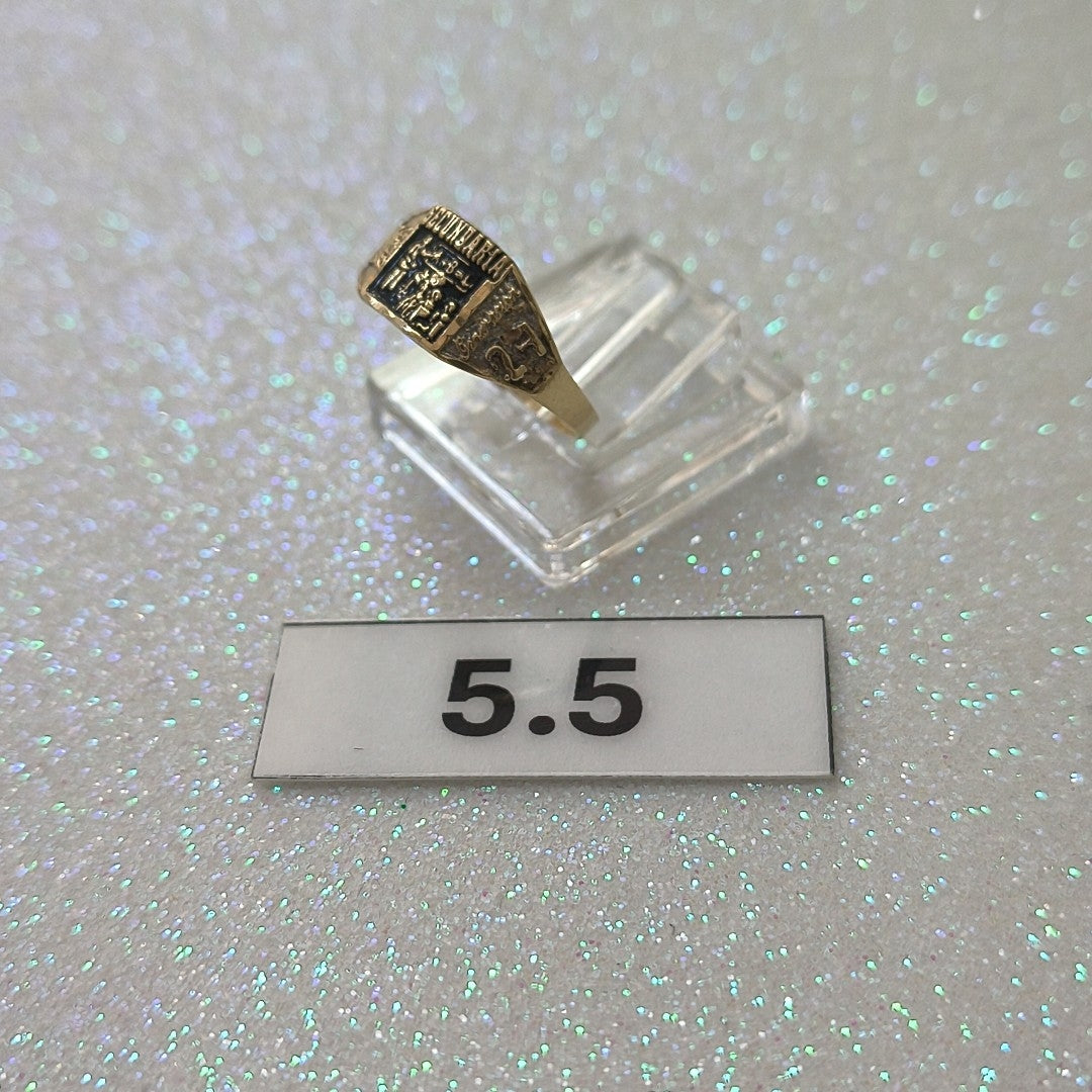 ANILLO DE GRADUACIÓN ORO 8 K 0.8 GRMS (SEMINUEVO)
