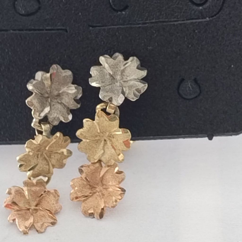BROQUELES PAR ORO COMBINADO 14 K 2,00 GRMS (SEMINUEVO)