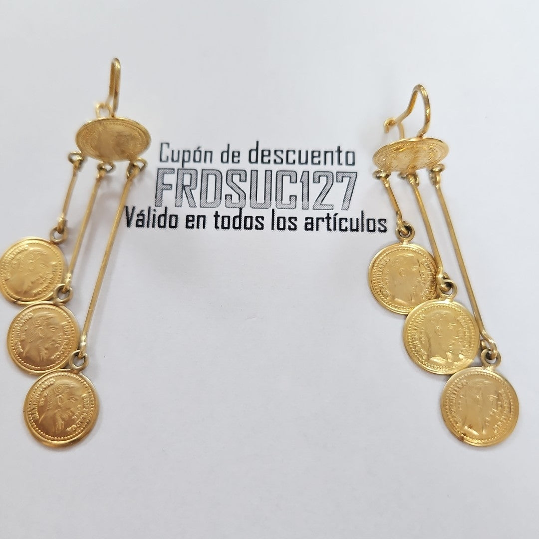 ARETES PAR ORO 10 K 6.7 GRMS (SEMINUEVO)
