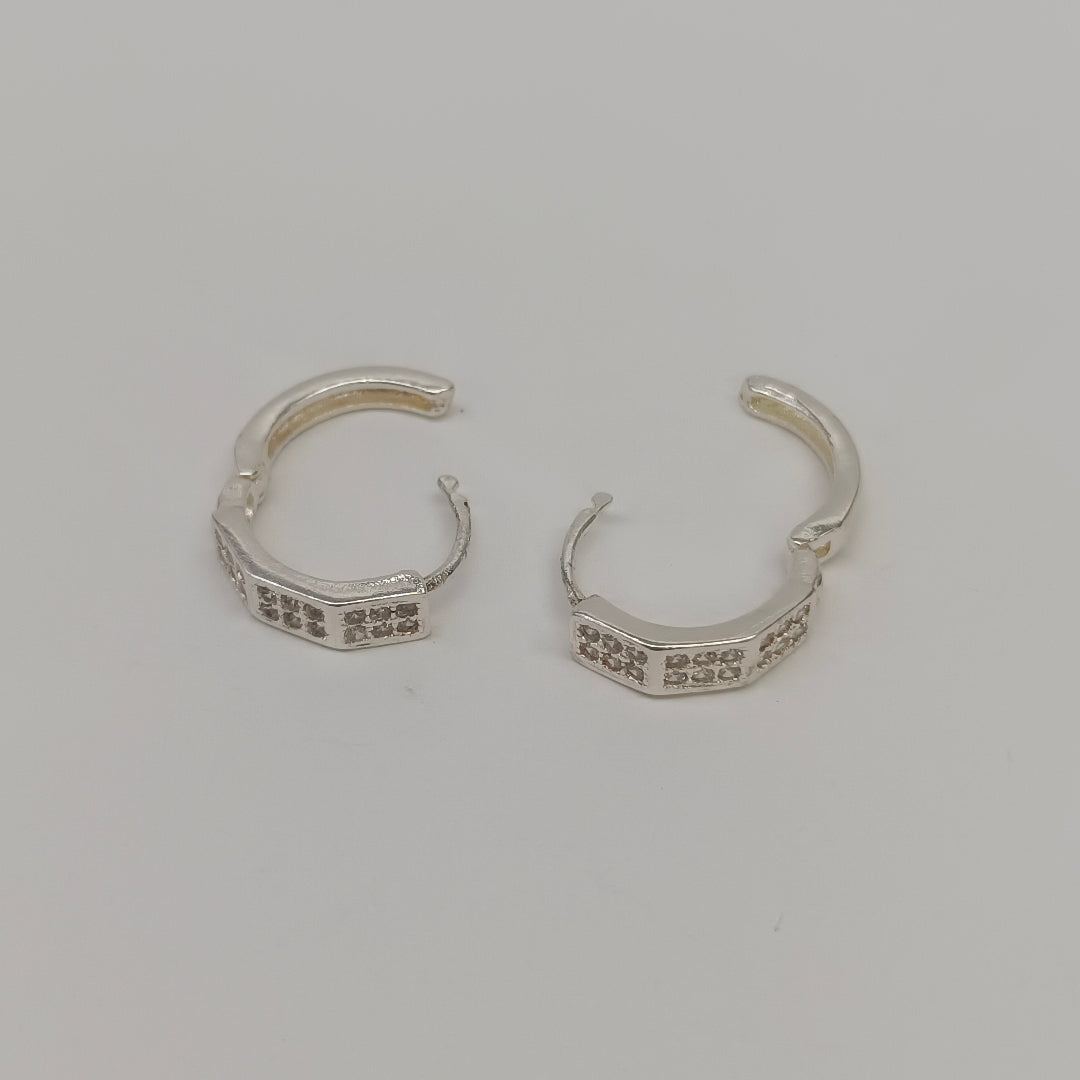 ARRACADAS C/CIRCONIAS PLATA .925 2.5 GR (NUEVO)