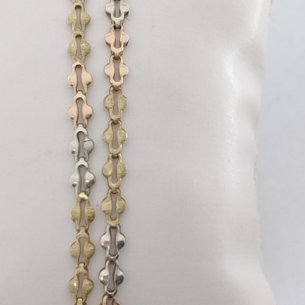 CADENA ORO COMBINADO 14 K 4,80 GRMS (SEMINUEVO)