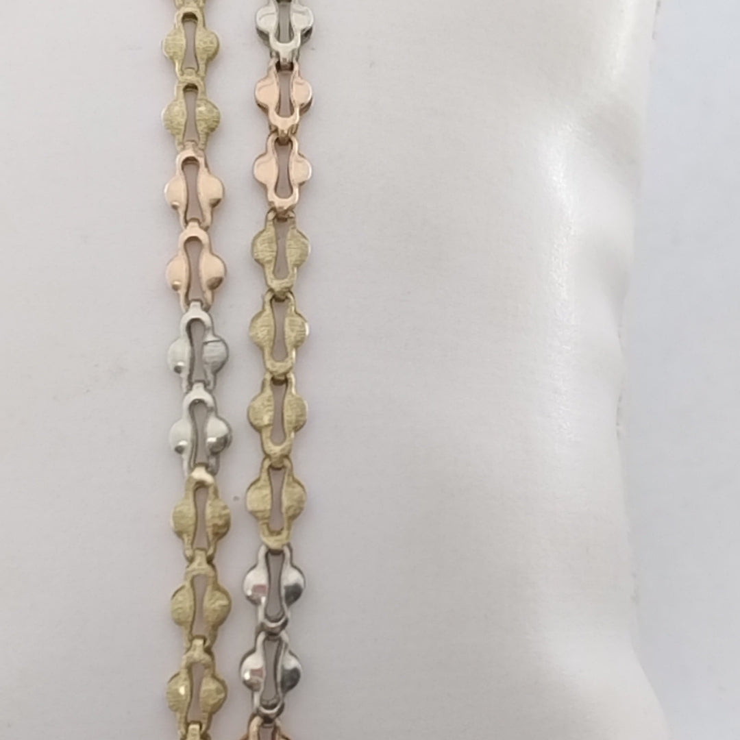 CADENA ORO COMBINADO 14 K 4,80 GRMS (SEMINUEVO)