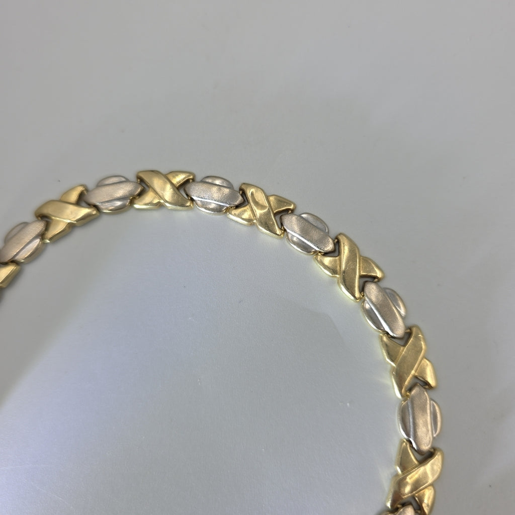 PULSERA ORO, ORO COMBINADO 14 K 10.9 GRMS (SEMINUEVO)