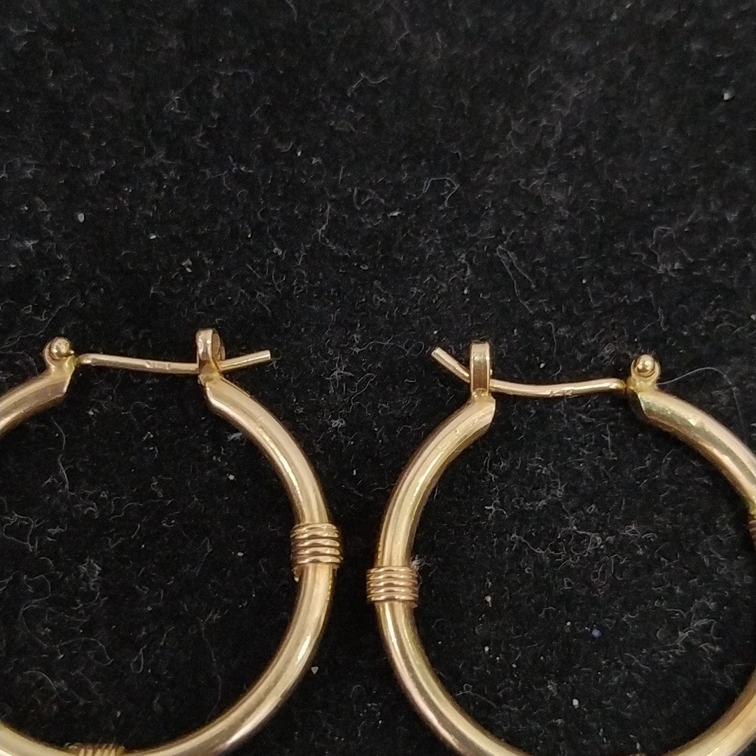ARRACADAS PAR ORO 14 K 3.2 GRMS (SEMINUEVO)