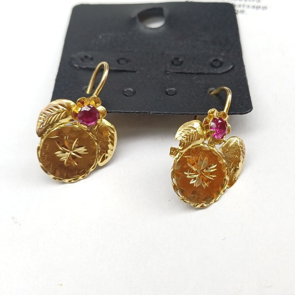 ARETES PAR ORO 10 K 2 GRMS (SEMINUEVO)