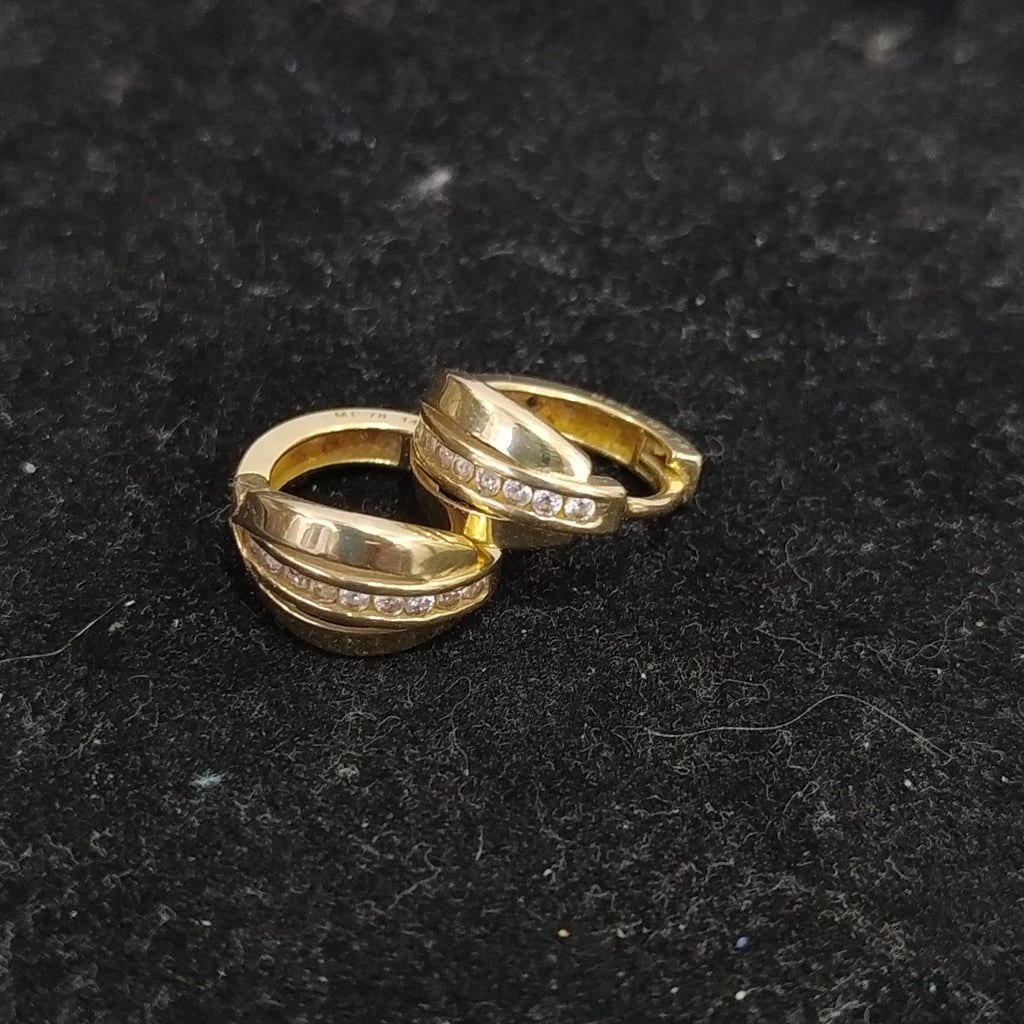 ARRACADAS PAR ORO 14 K 2.7 GRMS (SEMINUEVO)
