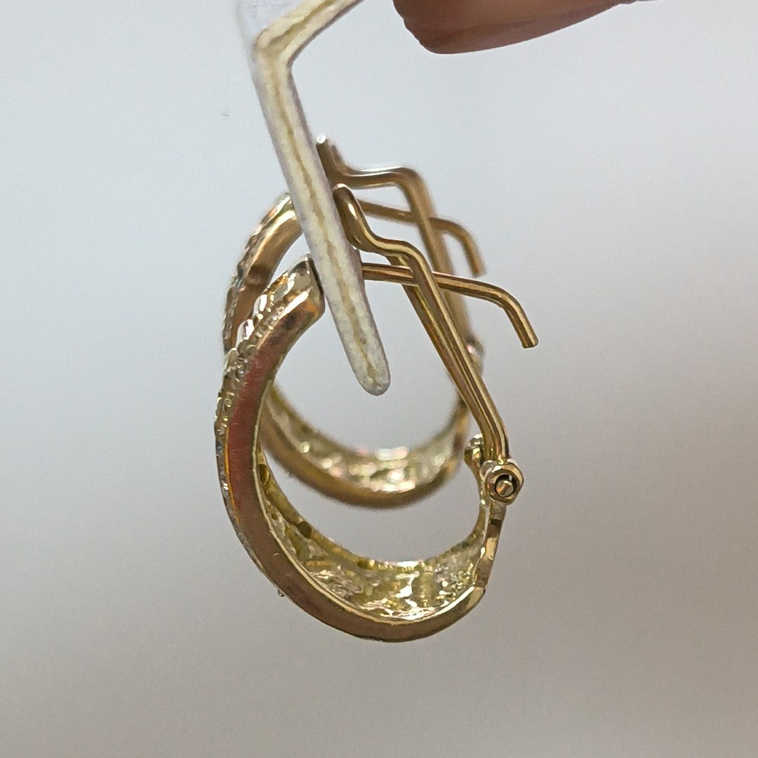 ARETES PAR ORO 10 K 6,20 GRMS (SEMINUEVO)