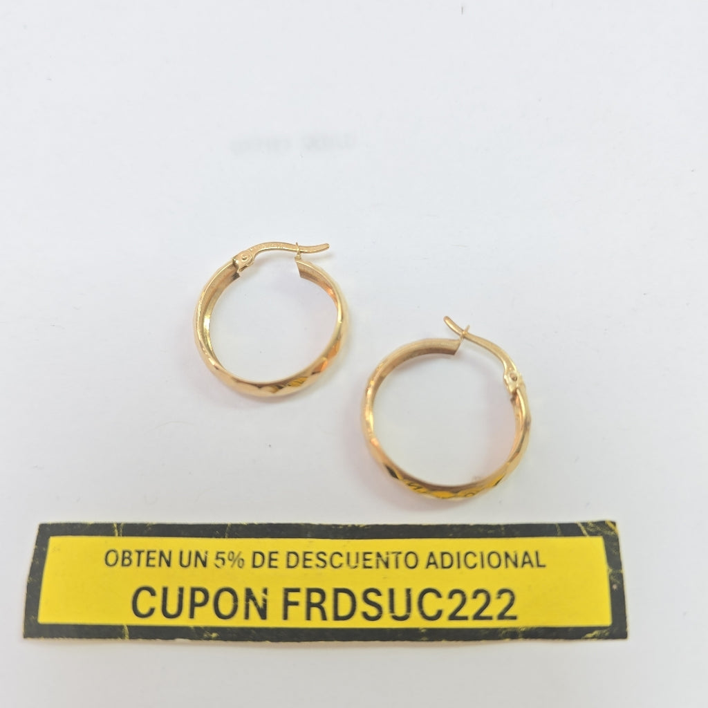 ARRACADAS PAR ORO 10 K 1.6 GRMS (SEMINUEVO)