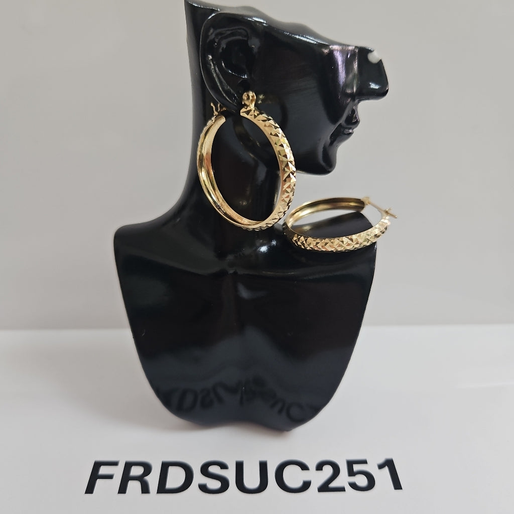 ARRACADAS PAR ORO 14 K 4.7 GRMS (SEMINUEVO)