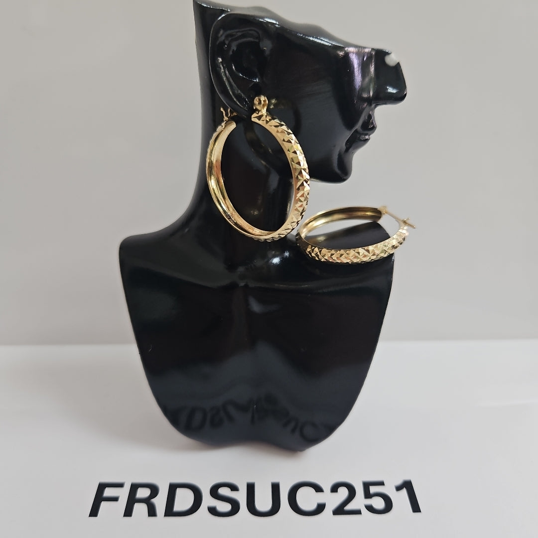 ARRACADAS PAR ORO 14 K 4.7 GRMS (SEMINUEVO)