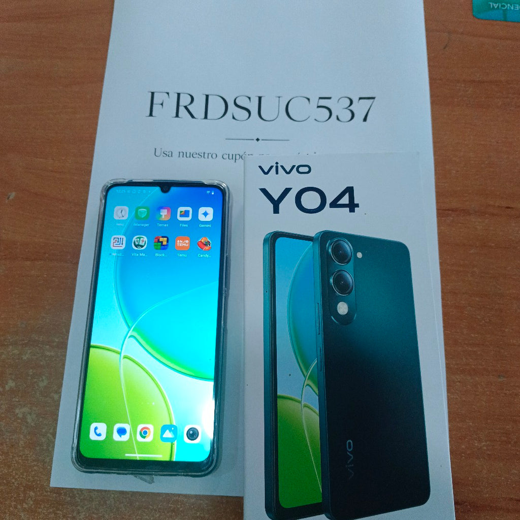 CELULAR VIVO Y04 V2430 (2025) 256 GB 4 GB RAM (SEMINUEVO)