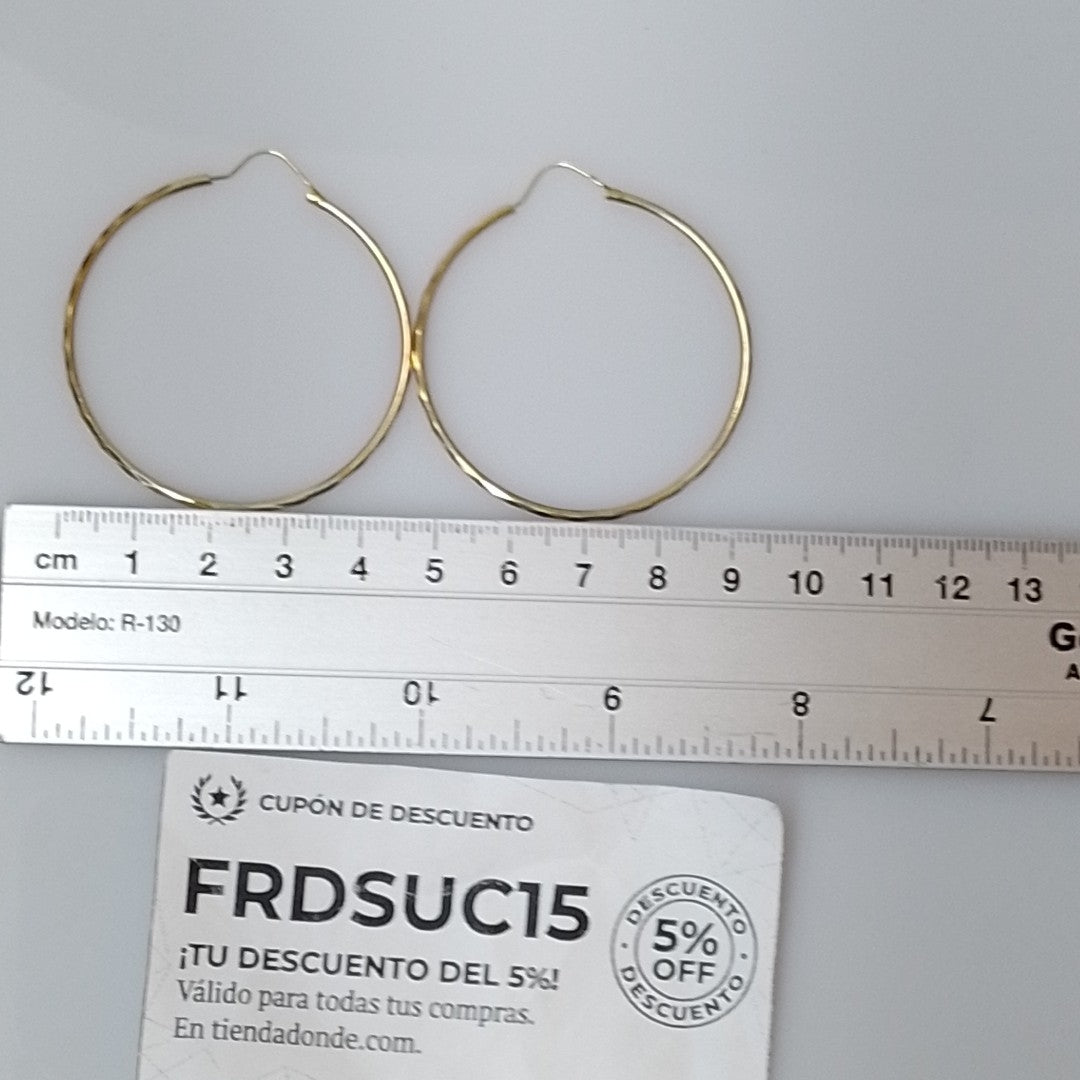 ARRACADAS PAR ORO 14 K 3.8 GRMS (SEMINUEVO)