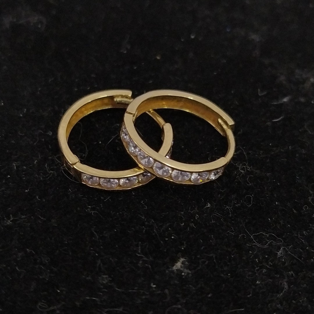 ARRACADAS PAR ORO 14 K 1.2 GRMS (SEMINUEVO)