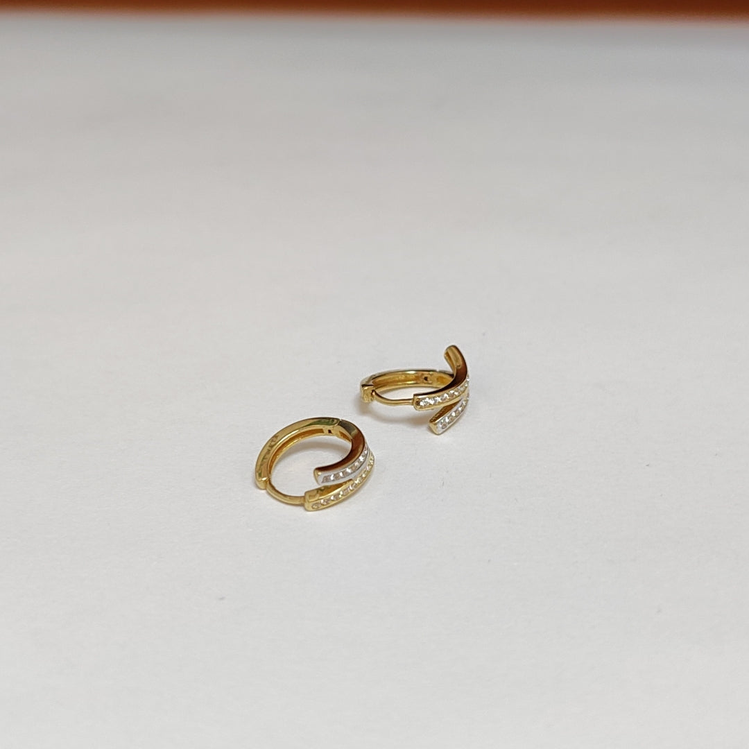 ARRACADAS PAR ORO 14 K 2.2 GRMS (SEMINUEVO)