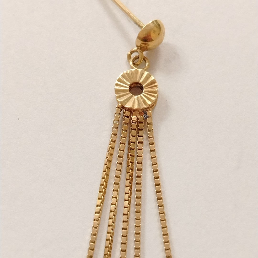 ARETES PAR ORO 14 K 5.6 GRMS (SEMINUEVO)