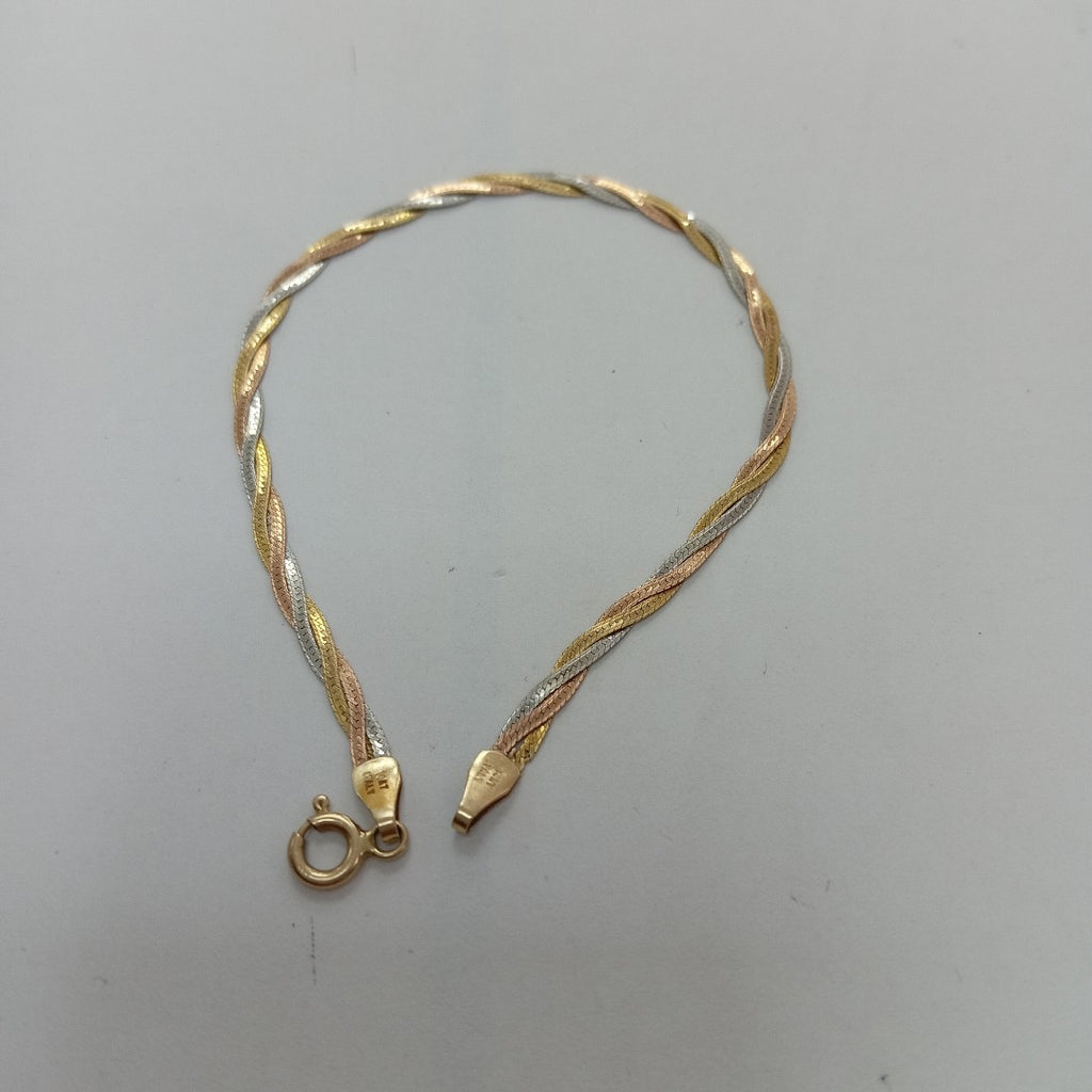 PULSERA ORO COMBINADO 14 K 2 GRMS (SEMINUEVO)