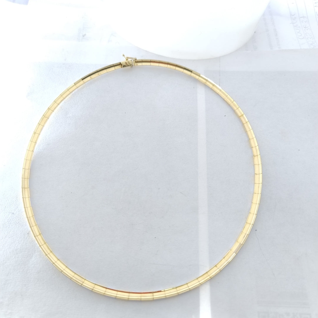 GARGANTILLA ORO COMBINADO 14 K 26.7 GRMS (SEMINUEVO)
