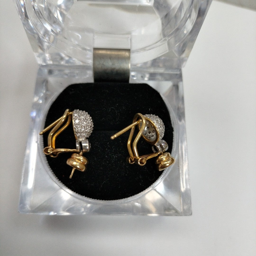 ARETES PAR ORO 18 K 6.5 GRMS (SEMINUEVO)