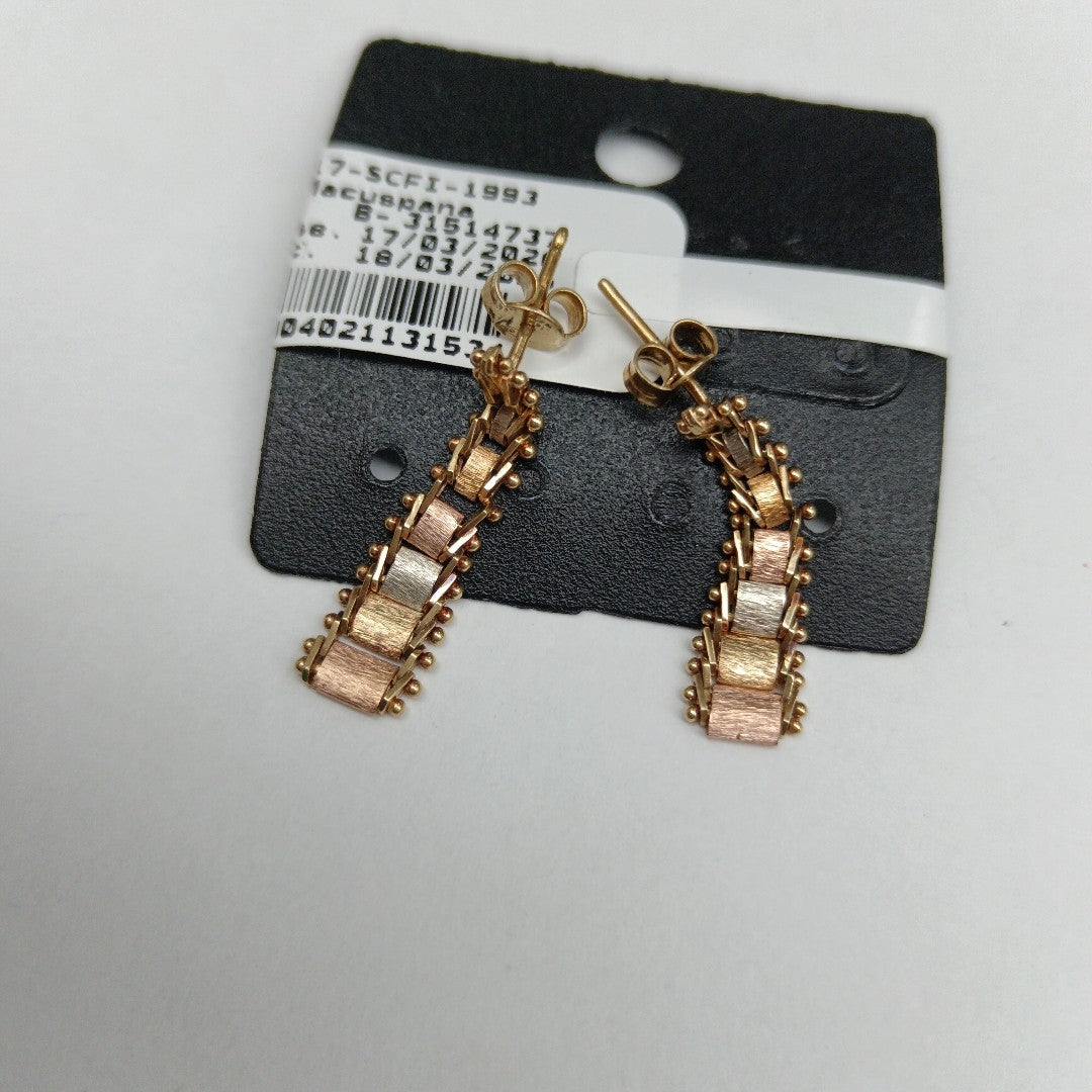ARETES PAR ORO 14 K 2,50 GRMS (SEMINUEVO)