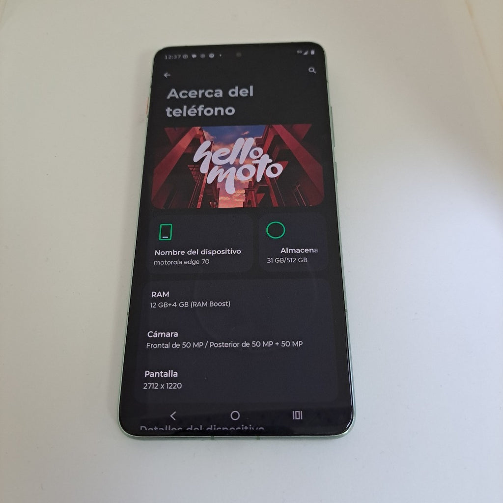 CELULAR MOTOROLA EDGE 70 XT2601-3 (2025) 512 GB 12 GB RAM (SEMINUEVO)