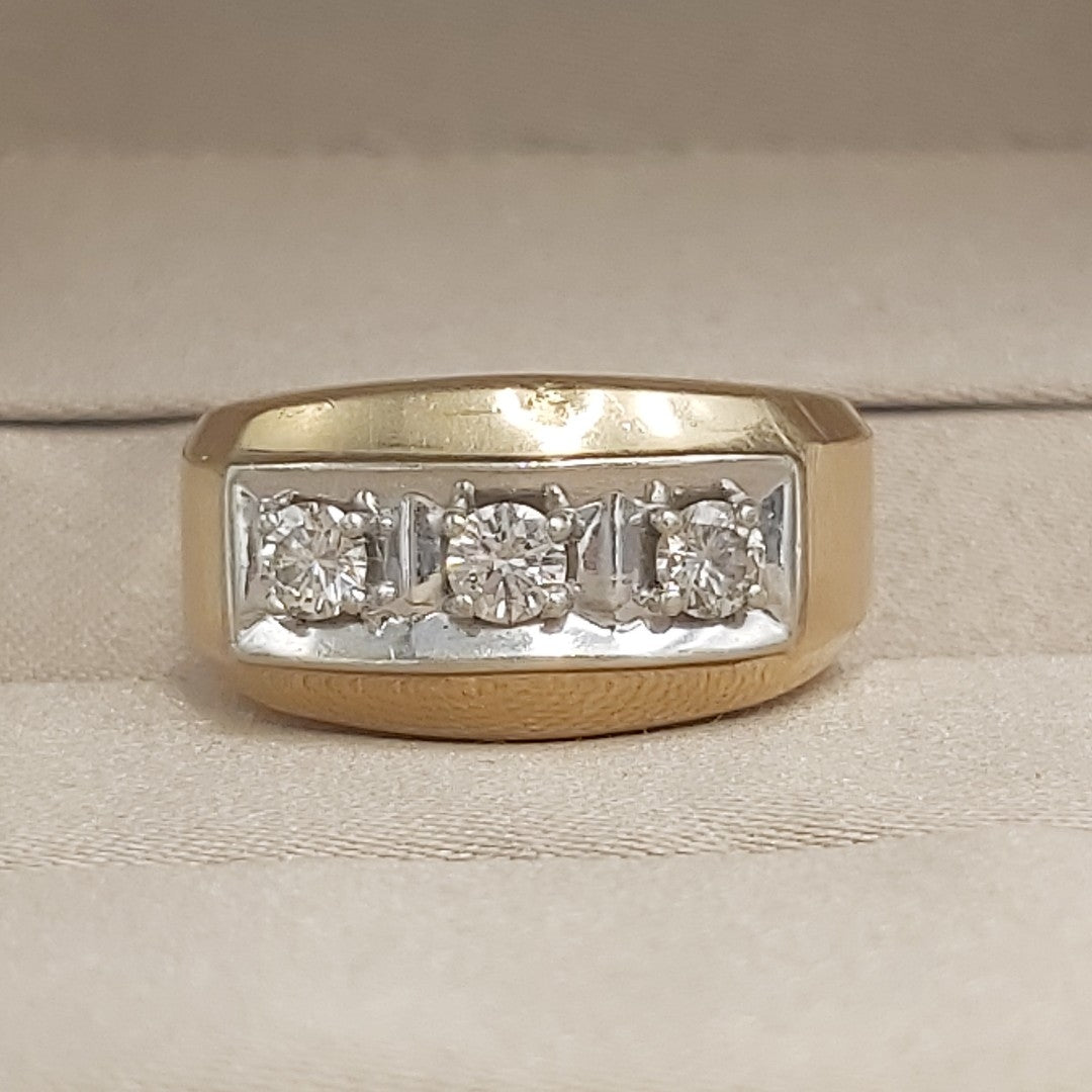 ANILLO ORO 14 K 9,30 GRMS (SEMINUEVO)