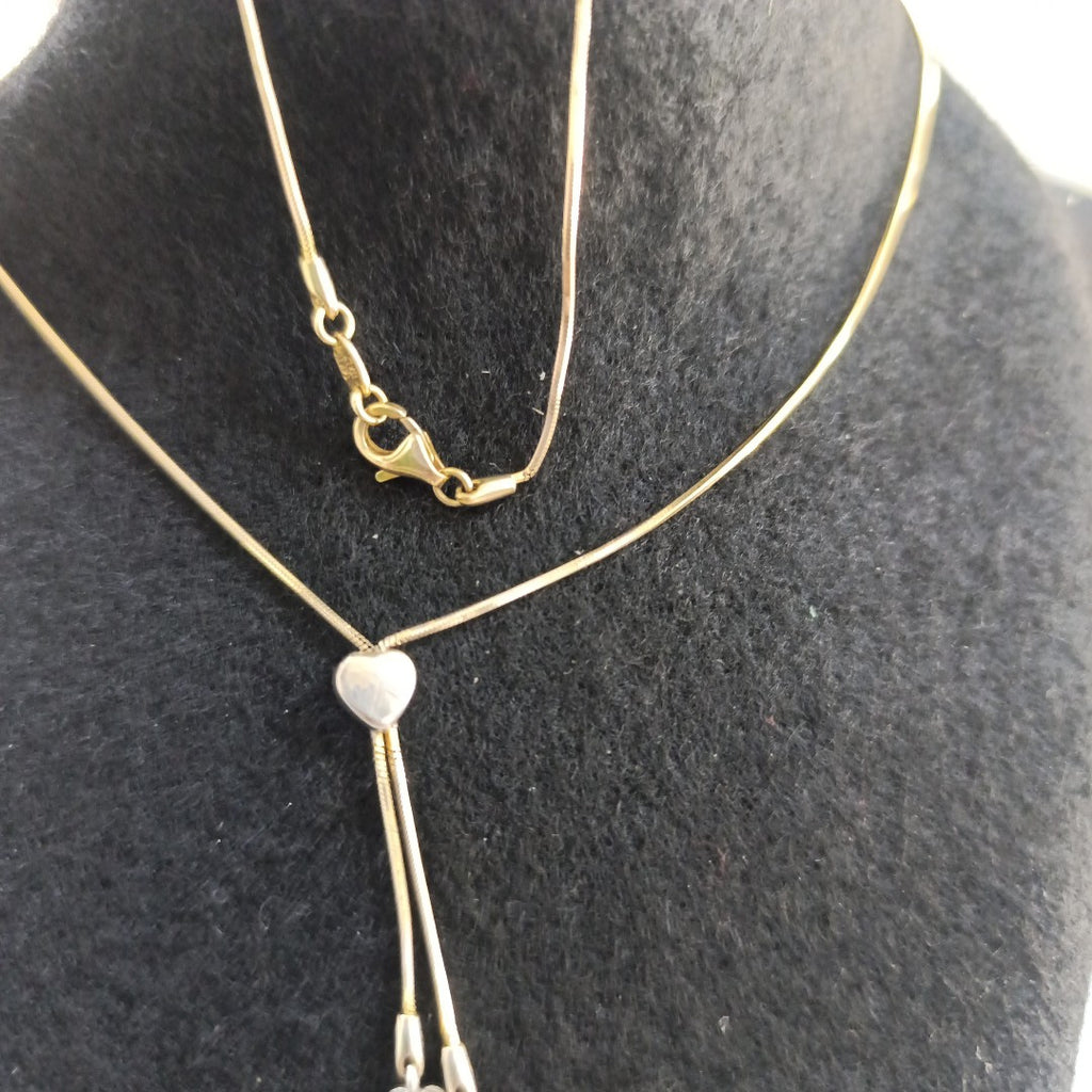 GARGANTILLA ORO COMBINADO 14 K 4.9 GRMS (SEMINUEVO)