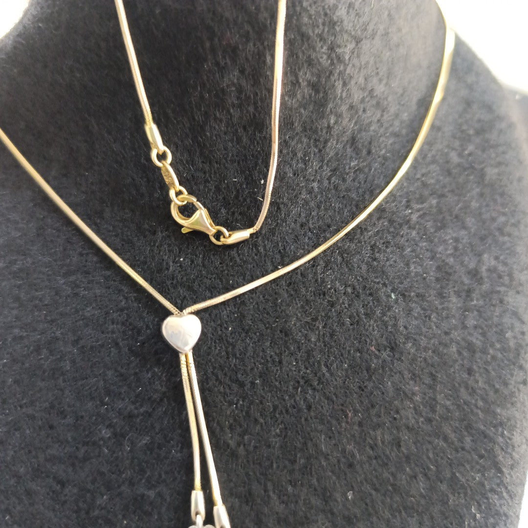 GARGANTILLA ORO COMBINADO 14 K 4.9 GRMS (SEMINUEVO)