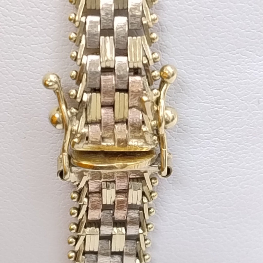 PULSERA ORO COMBINADO 14 K 15,50 GRMS (SEMINUEVO)