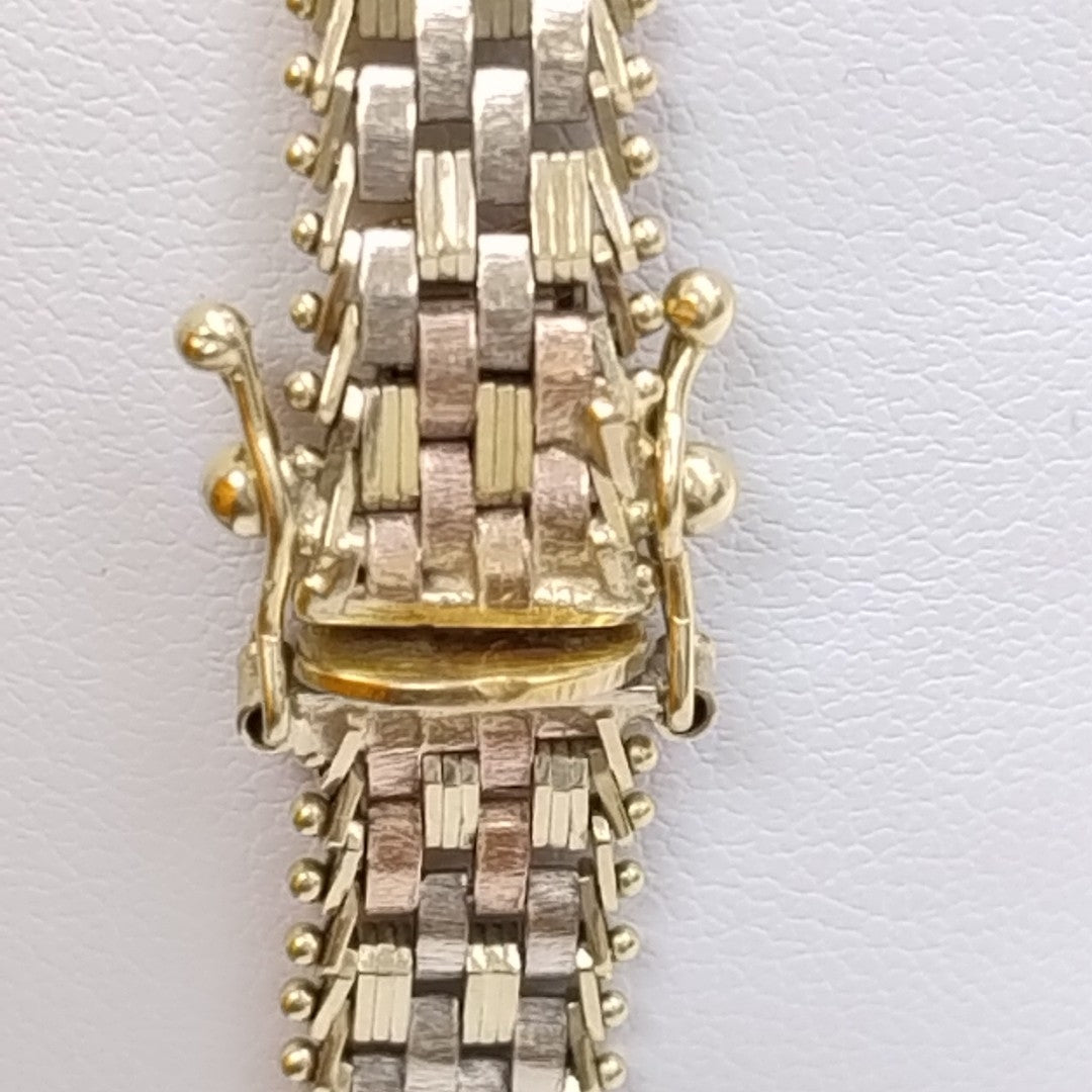 PULSERA ORO COMBINADO 14 K 15,50 GRMS (SEMINUEVO)