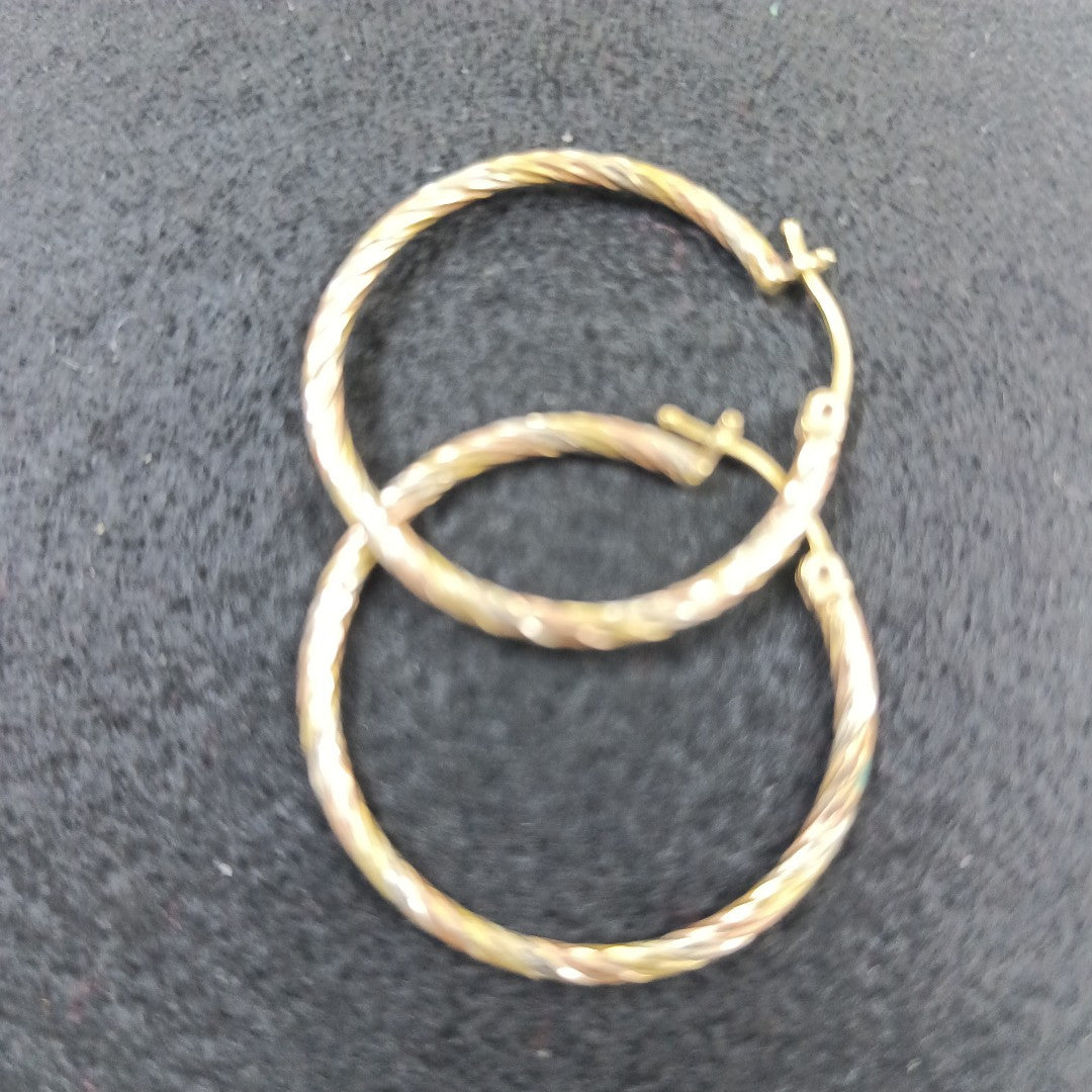 ARRACADAS PAR ORO, ORO COMBINADO 10 K 3.8 GRMS (SEMINUEVO)