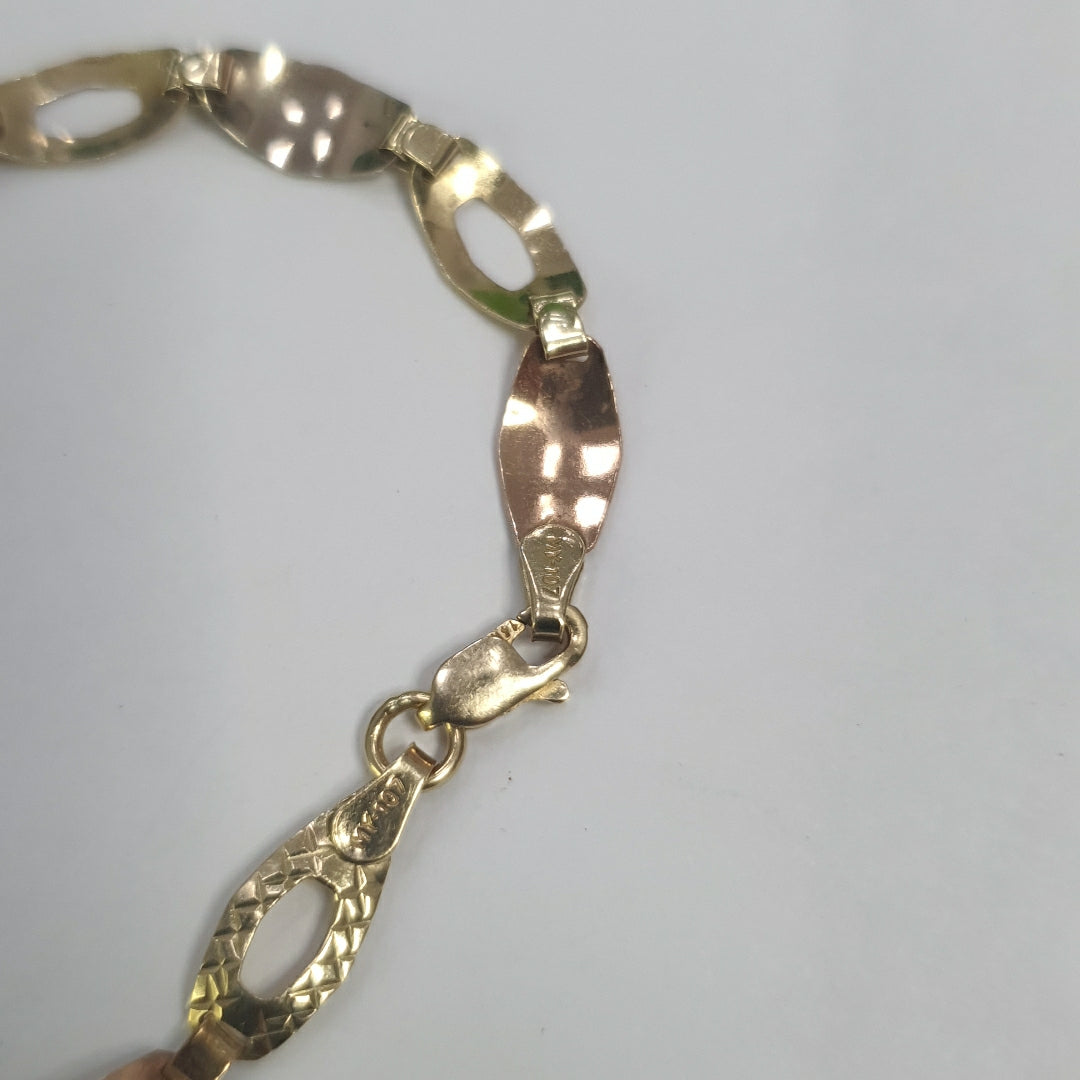 PULSERA ORO,ORO COMBINADO 10 K 3,50 GRMS (SEMINUEVO)