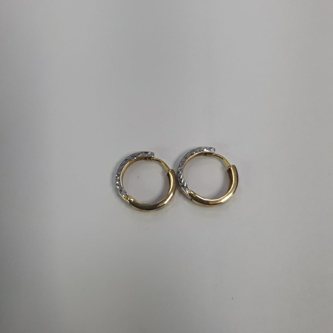 ARRACADAS PAR ORO,ORO COMBINADO 14 K 1,70 GRMS (SEMINUEVO)