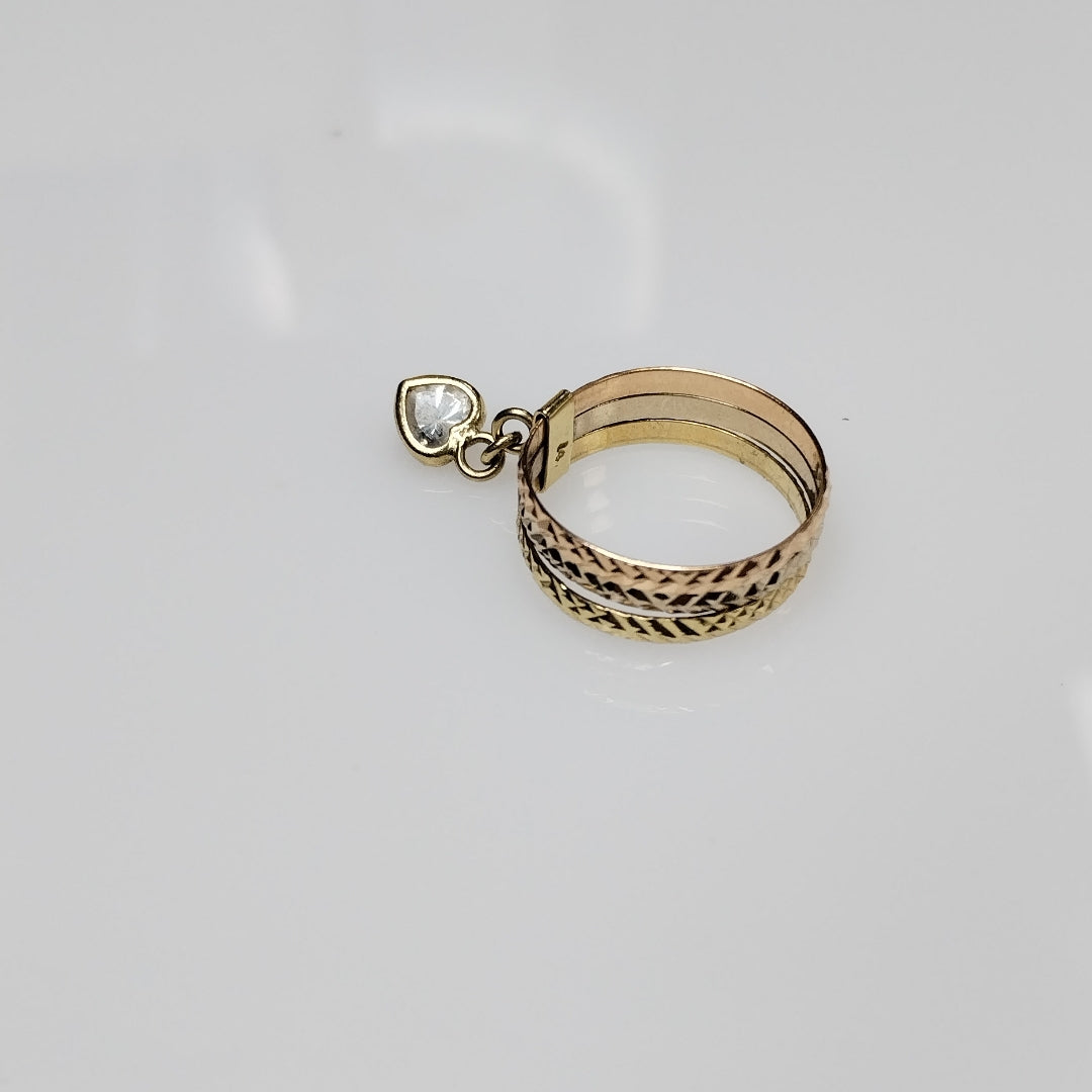 ANILLITO ORO COMBINADO 14 K 2.2 GRMS (SEMINUEVO)