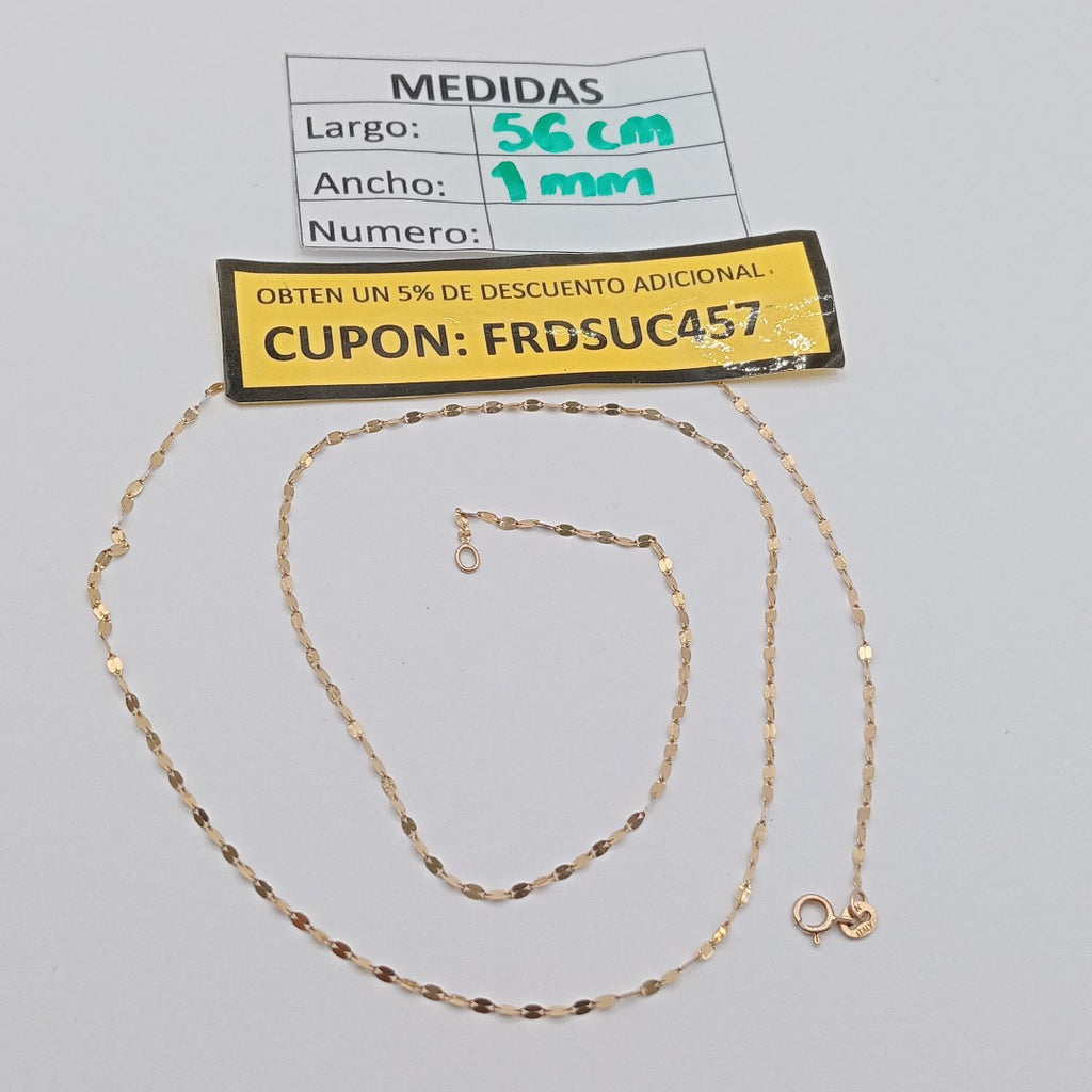 CADENA ORO 14 K 0.9 GRMS (SEMINUEVO)