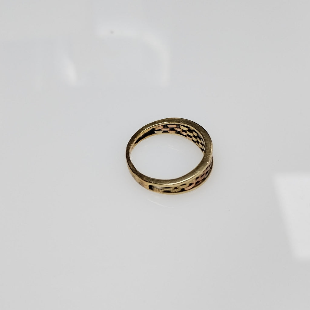 ANILLITO ORO COMBINADO 14 K 2.8 GRMS (SEMINUEVO)