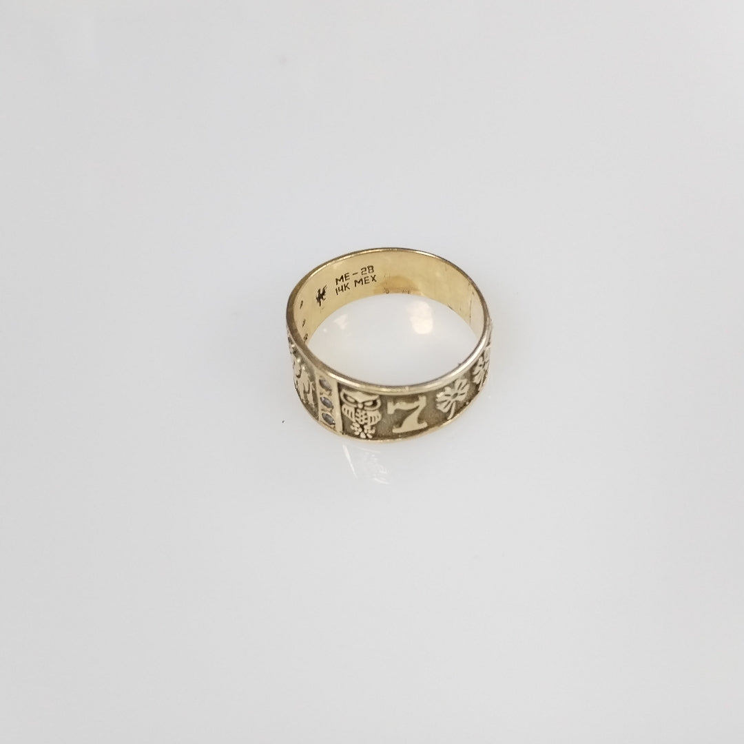 ARGOLLA DE LA SUERTE ORO 14 K 3,80 GRMS (SEMINUEVO)