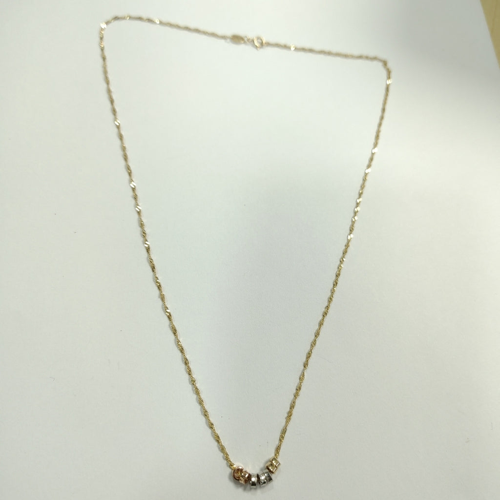GARGANTILLA ORO,ORO COMBINADO 10 K 1,60 GRMS (SEMINUEVO)