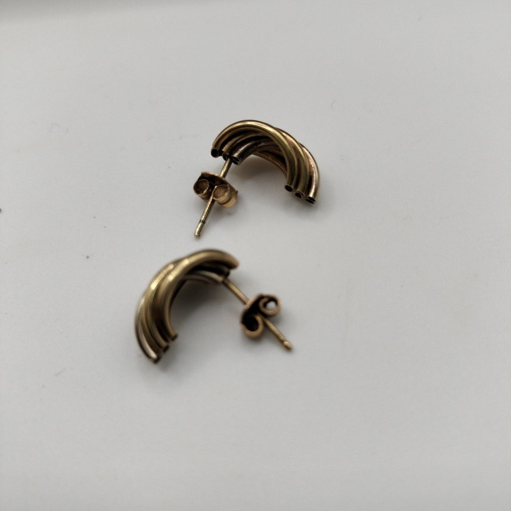 BROQUELES PAR ORO 14 K 2,10 GRMS (SEMINUEVO)