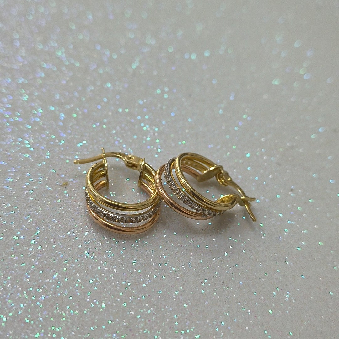 ARETES PAR ORO 14 K 2,90 GRMS (SEMINUEVO)