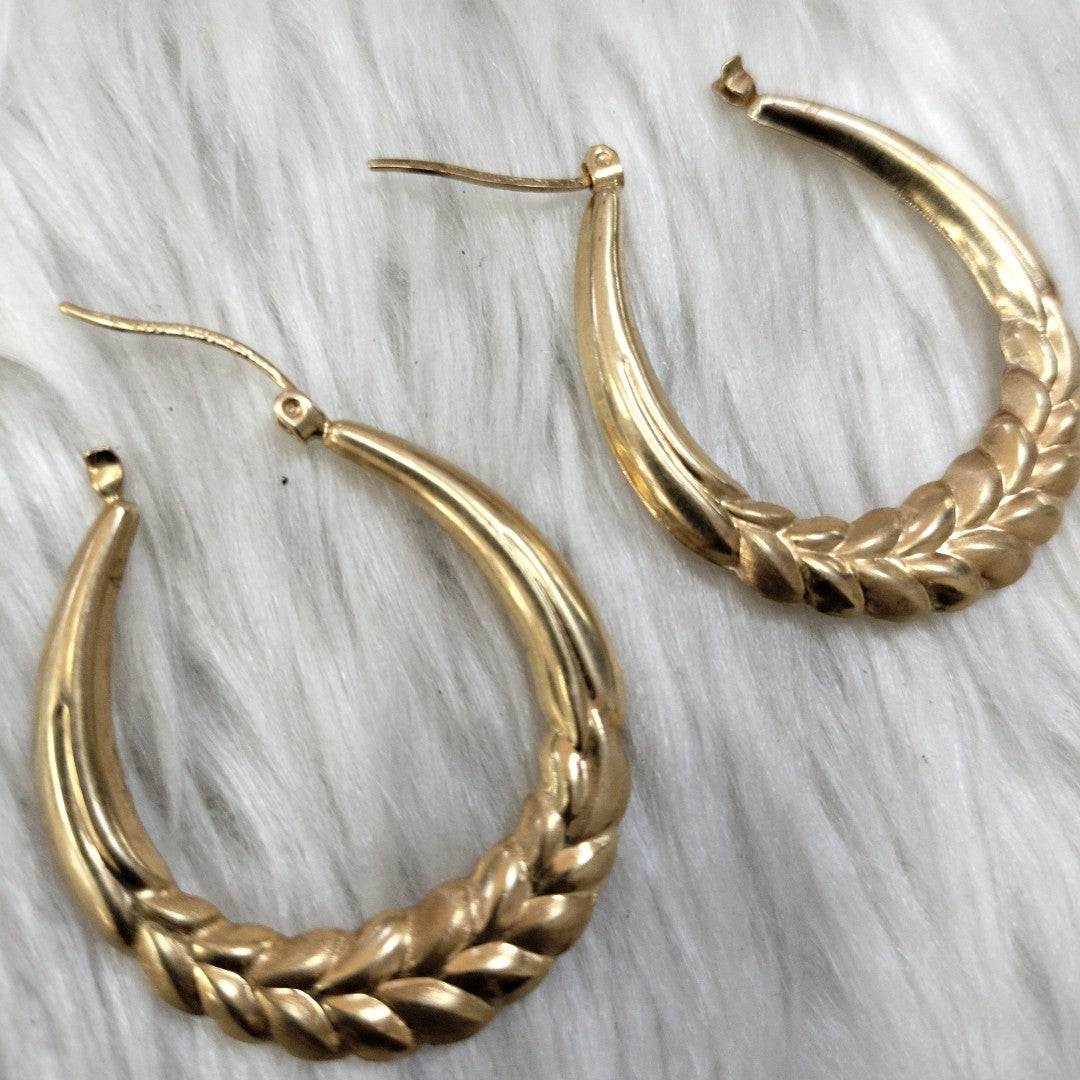 ARRACADAS PAR ORO 14 K 4.5 GRMS (SEMINUEVO)