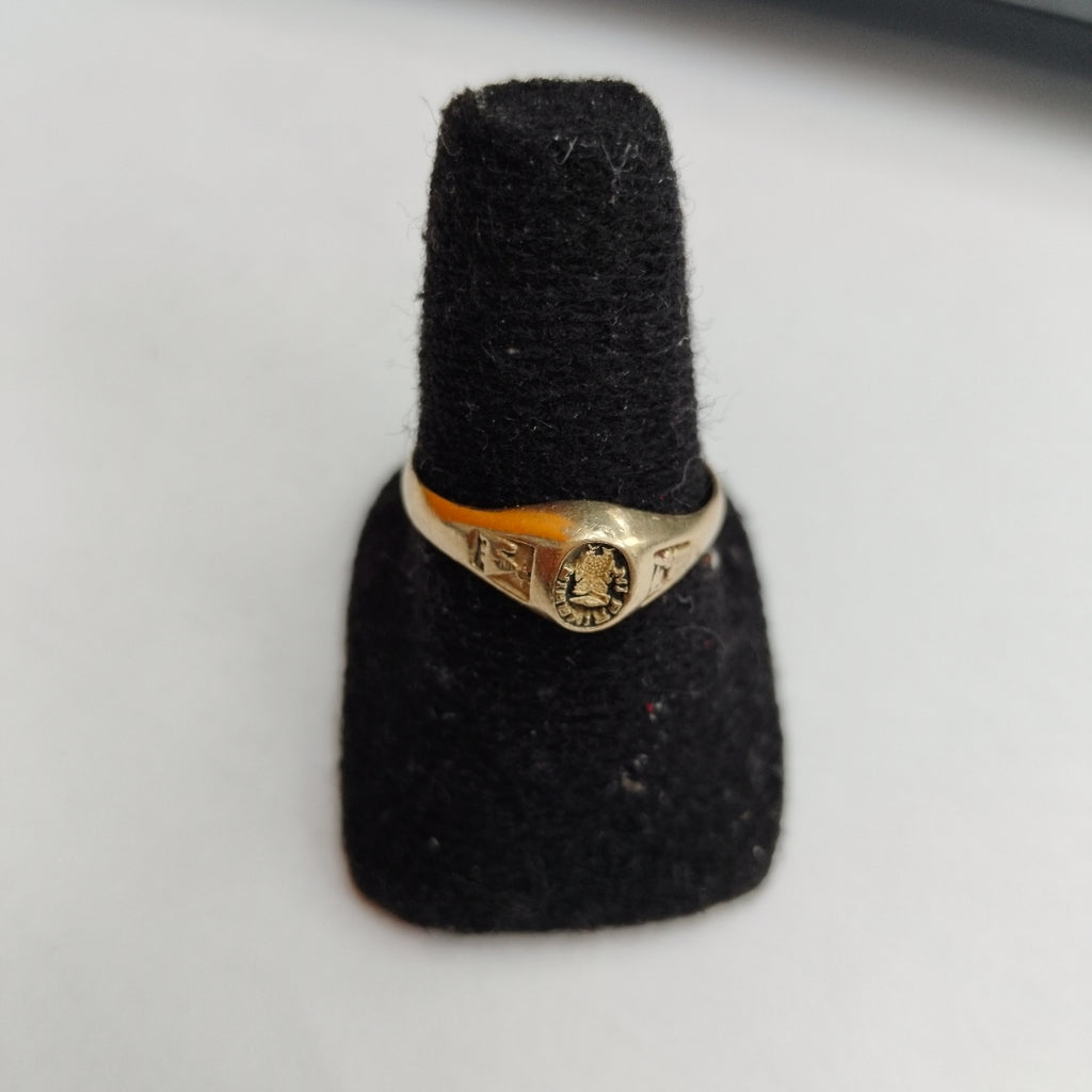 ANILLO DE GRADUACIÓN ORO 10 K 2.4 GRMS (SEMINUEVO)