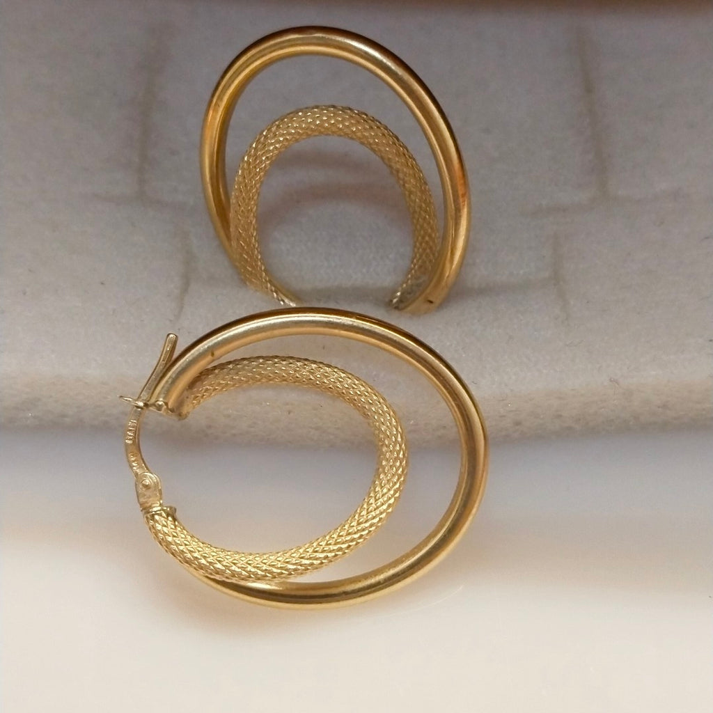 ARRACADAS PAR ORO 14 K 2.4 GRMS (SEMINUEVO)