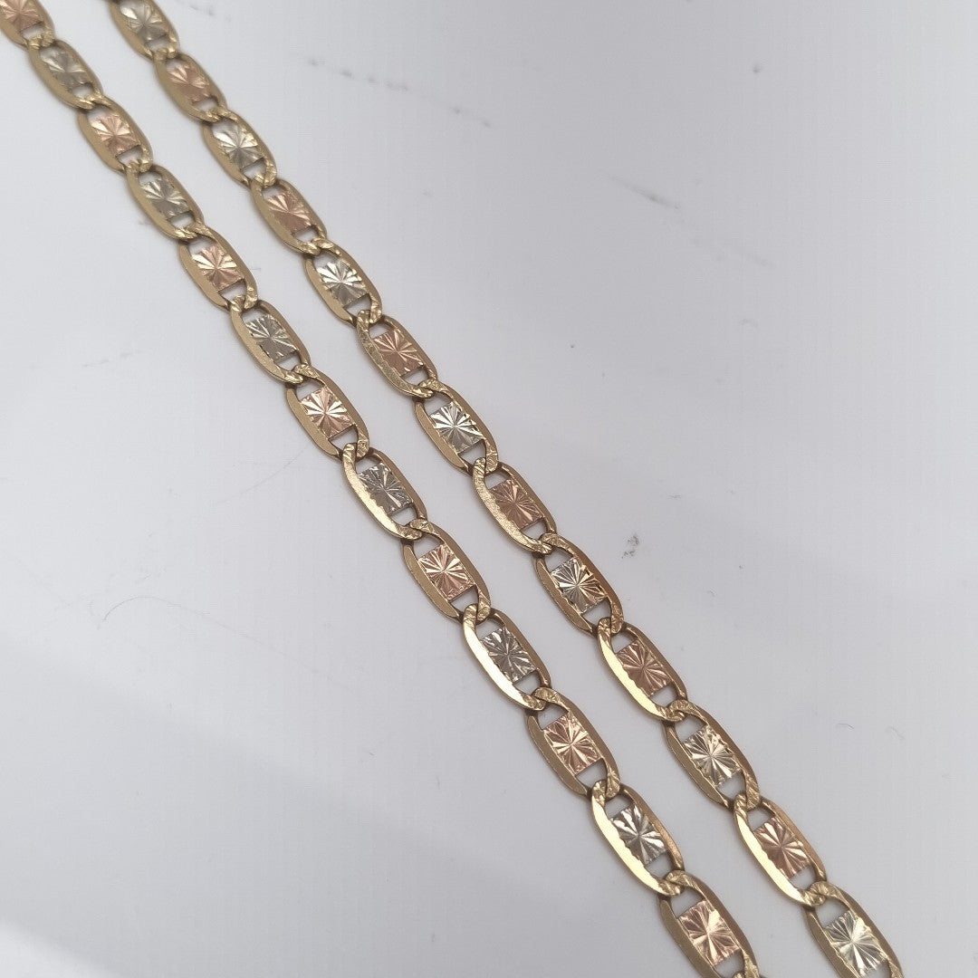 CADENA ORO, ORO COMBINADO 14 K 22.2 GRMS (SEMINUEVO)