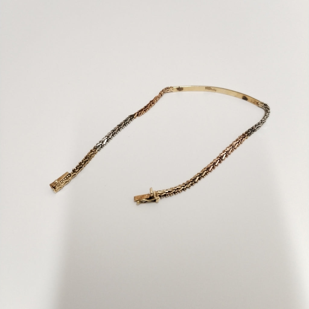 ESCLAVA ORO COMBINADO 14 K 6,70 GRMS (SEMINUEVO)