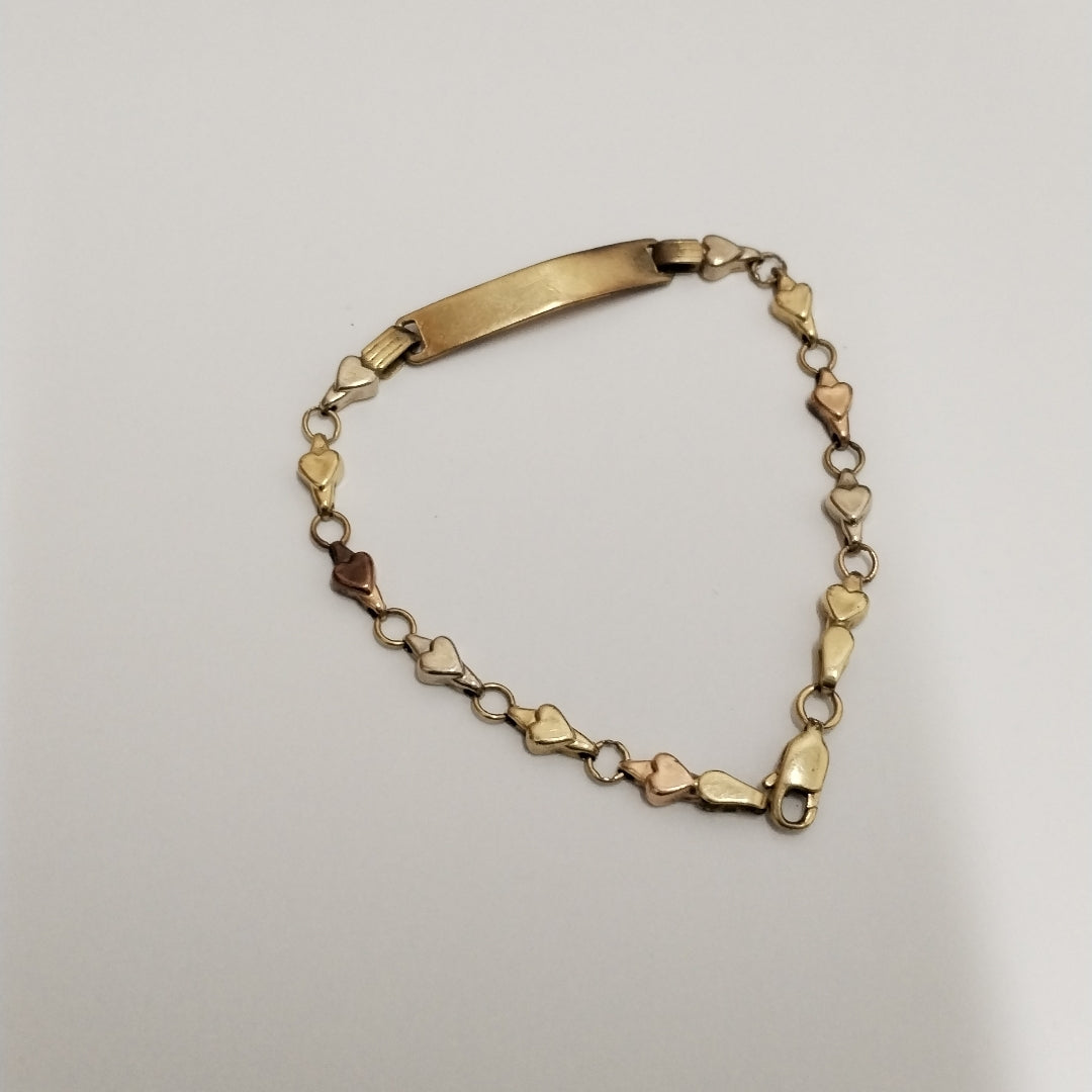 PULSERA ORO COMBINADO 14 K 3.5 GRMS (SEMINUEVO)