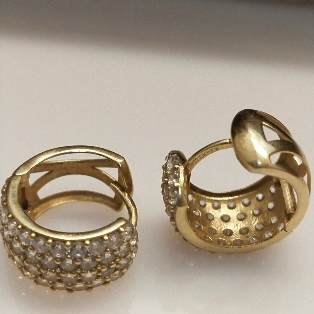 ARRACADAS PAR ORO 10 K 5.5 GRMS (SEMINUEVO)