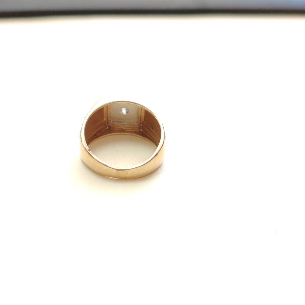 ANILLO ORO, RODIADO 14 K 6 GRMS (SEMINUEVO)